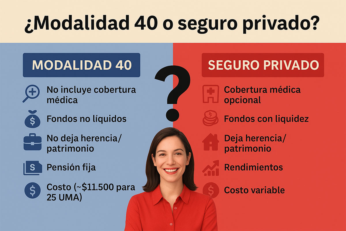 ¿Modalidad 40 o seguro privado de jubilación? ¿Cuál garantiza tu retiro?